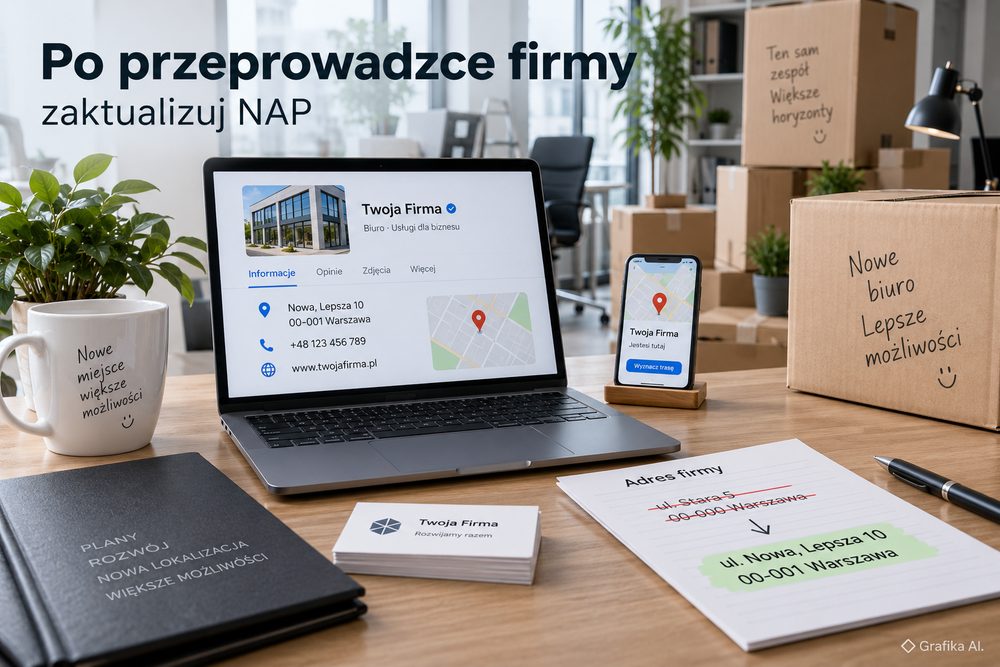 Przeprowadzka firmy i aktualizacja danych NAP